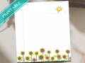 Sunflower Sunshine Stationery