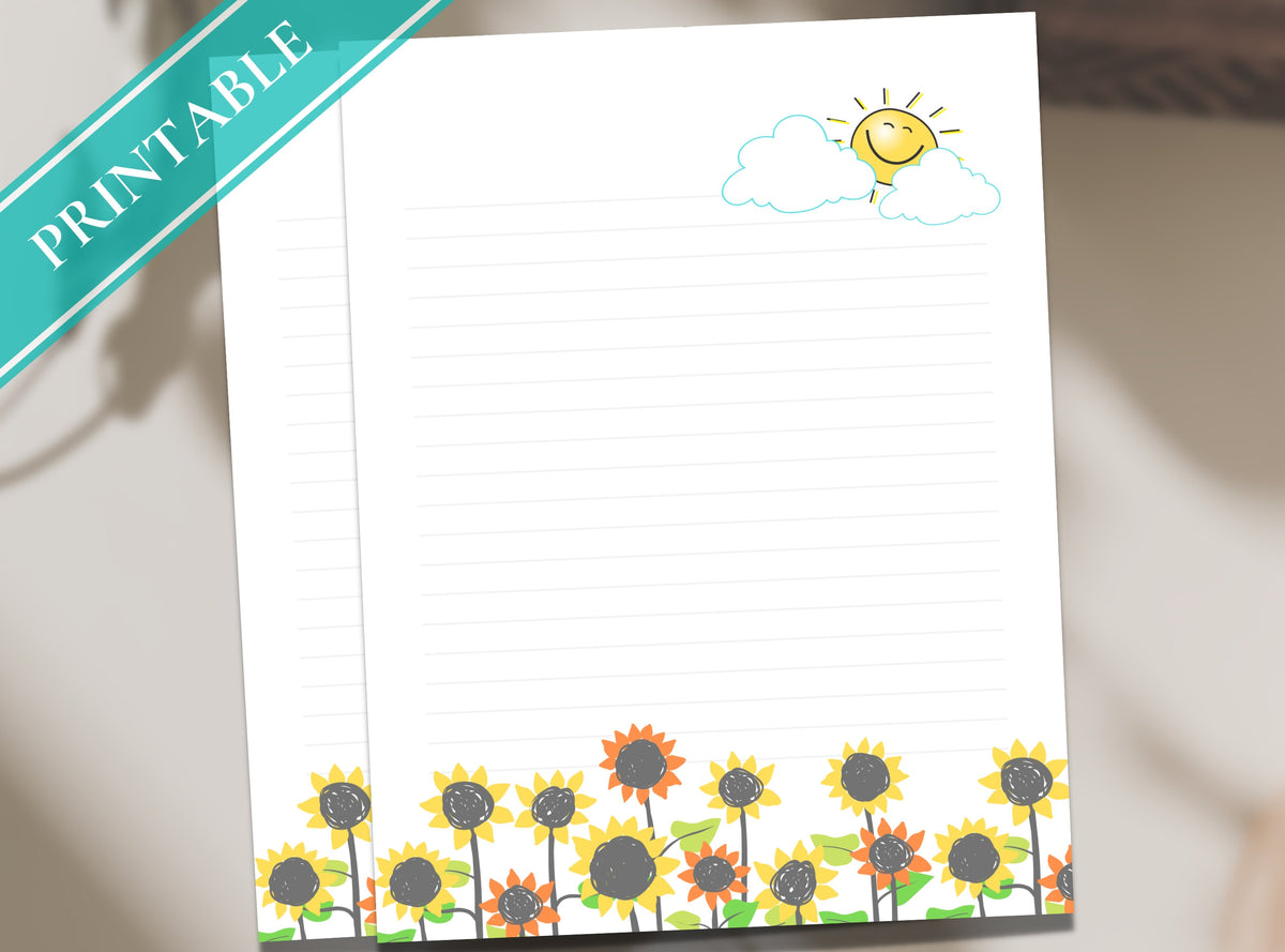 Sunflower Sunshine Stationery