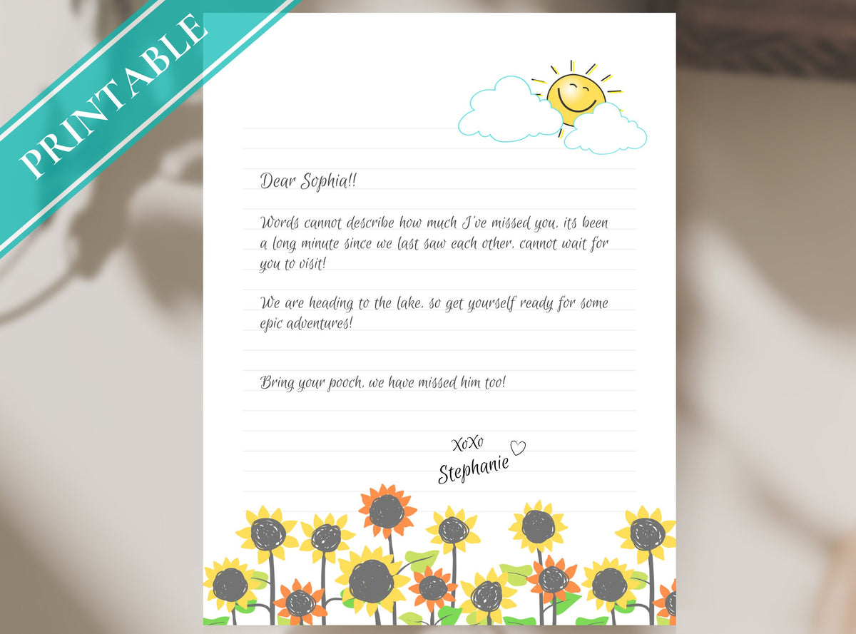 Sunflower Sunshine Stationery