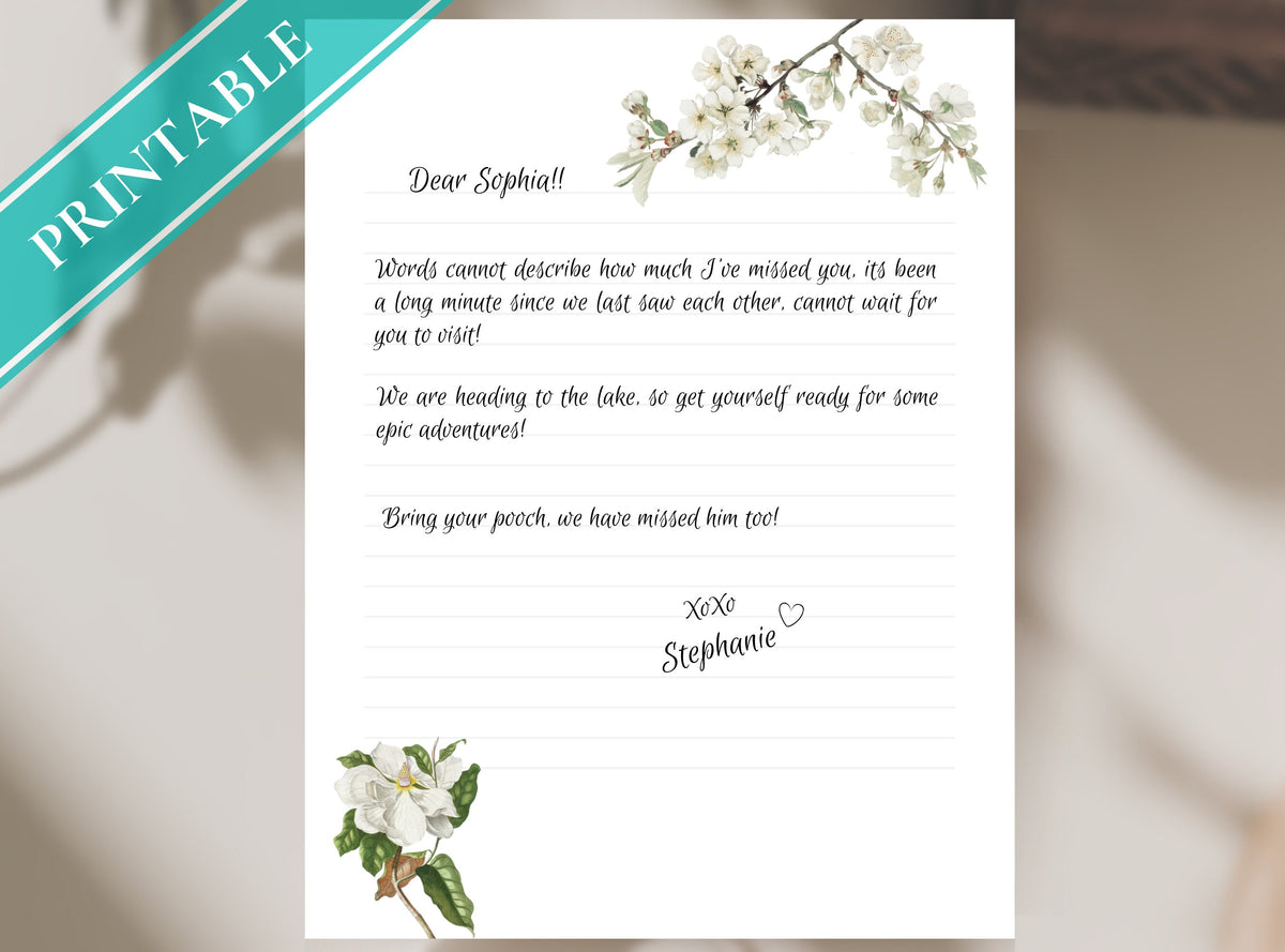 White Magnolia Stationery