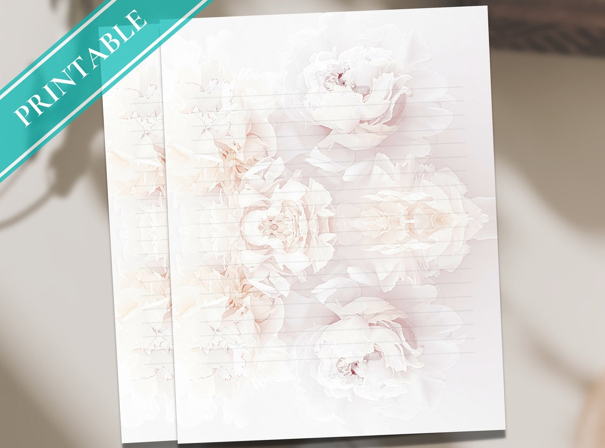 Peony Light Stationery