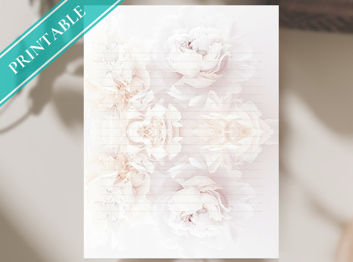 Peony Light Stationery