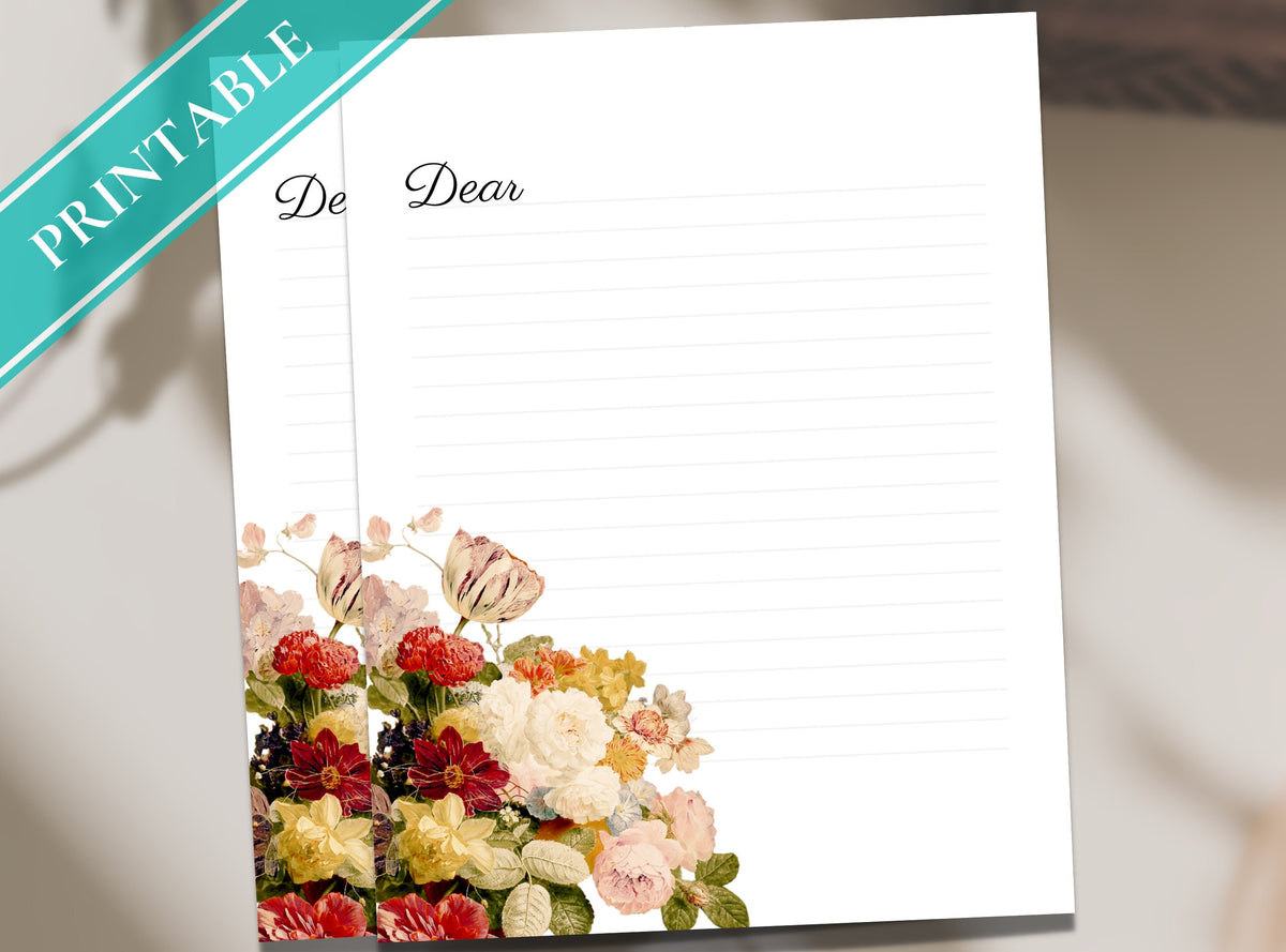 Vintage Florals Stationery