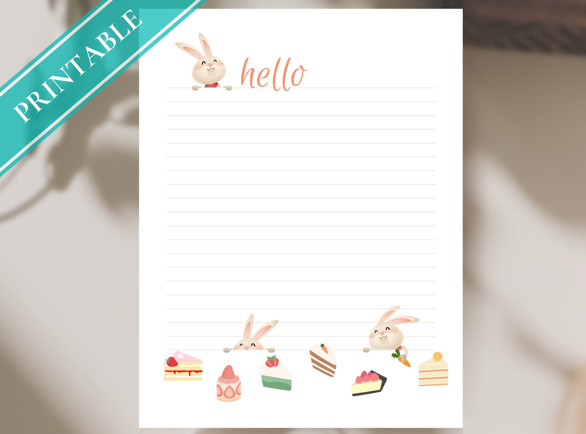 Bunnies & Sweets Stationery