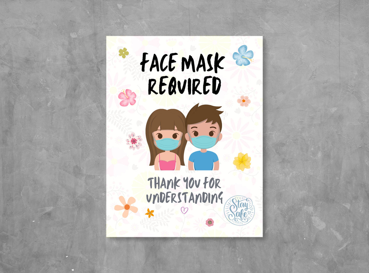 Face Mask Required Sign – Friendly Printable Door Notice