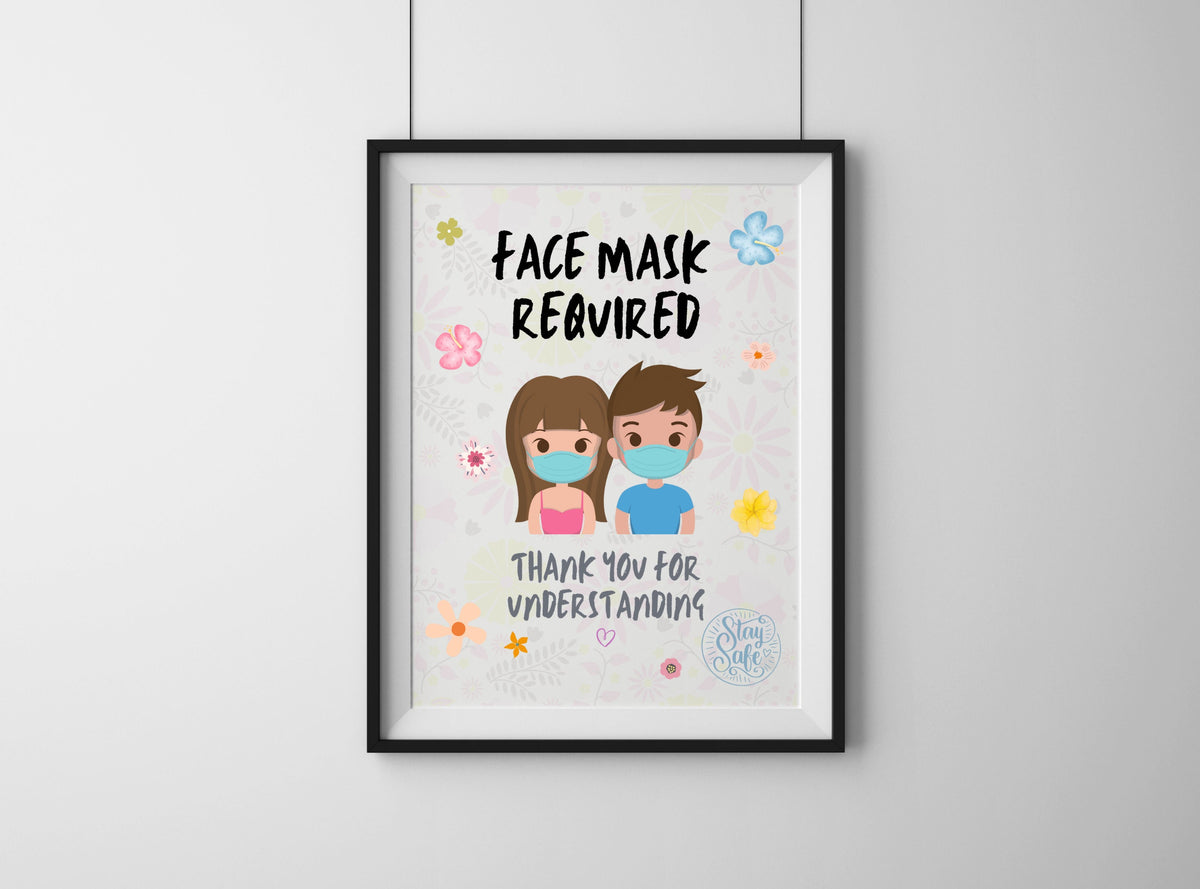 Face Mask Required Sign – Friendly Printable Door Notice