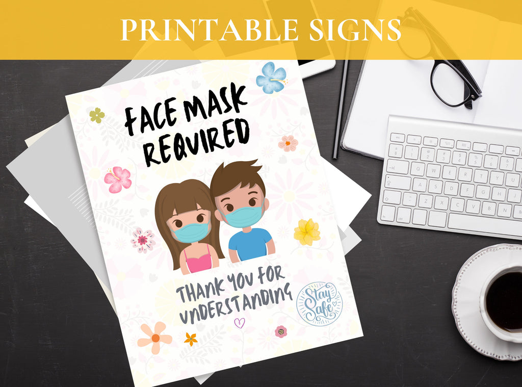 Face Mask Required Sign – Friendly Printable Door Notice