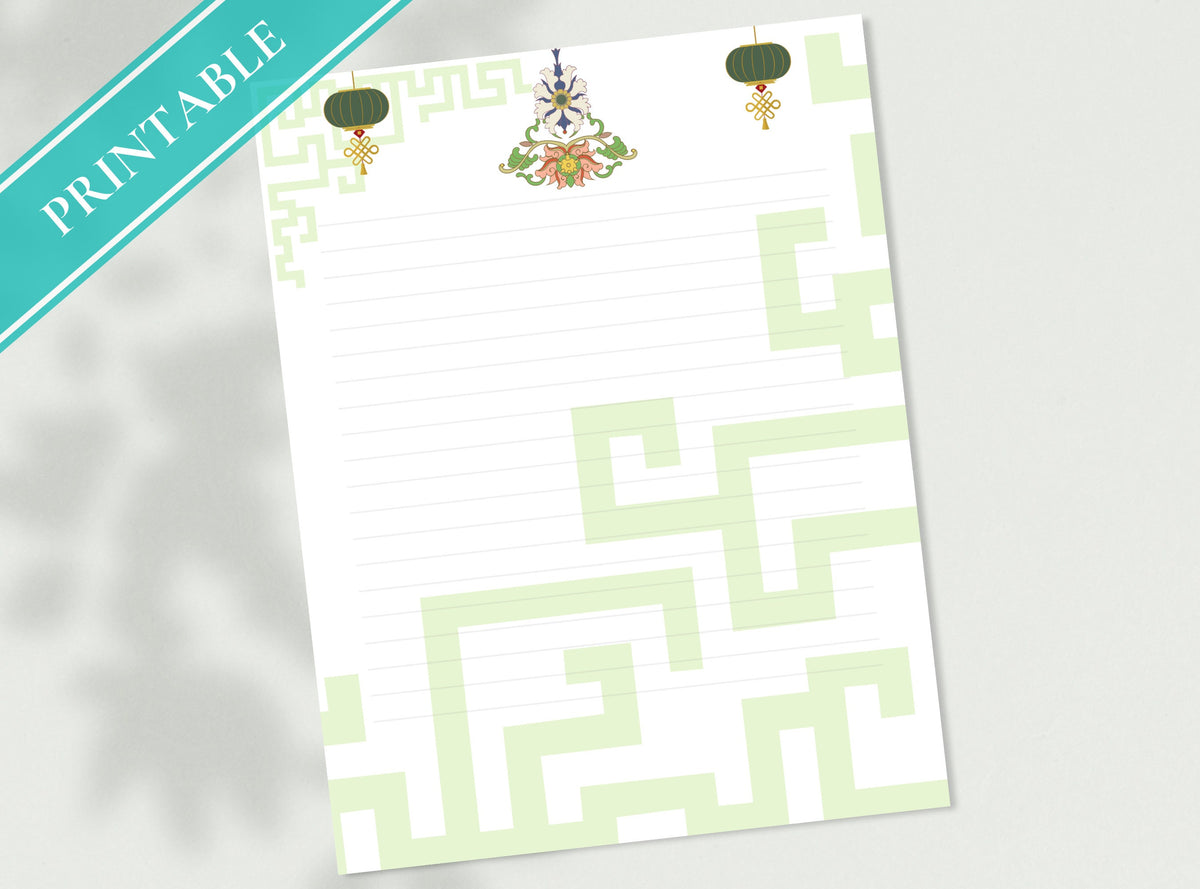 Asian Lantern Stationery