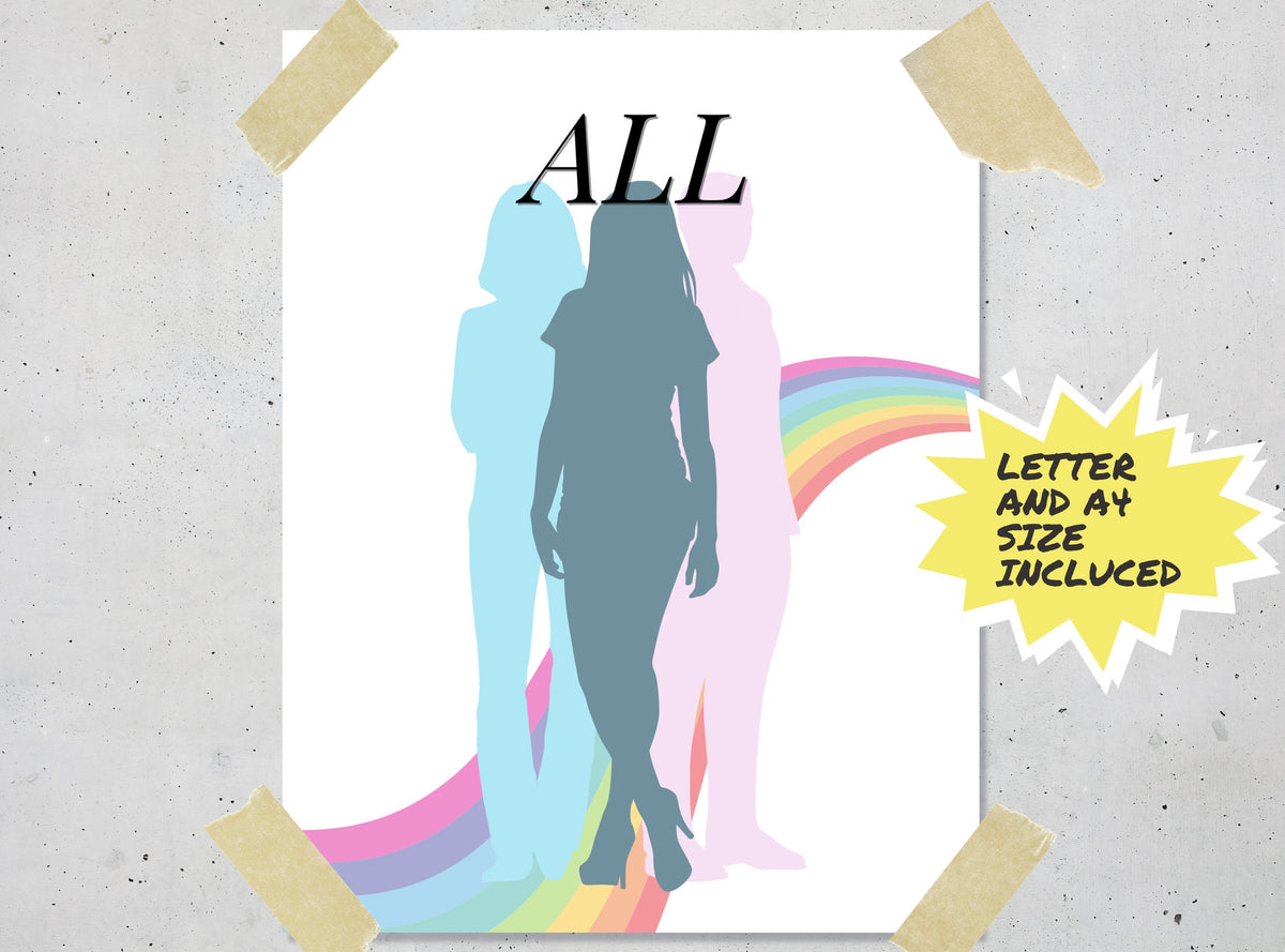 Modern Printable Bathroom Signs – 3 Designs
