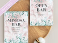 Pink Floral Mimosa Bar Signs – 4 Designs