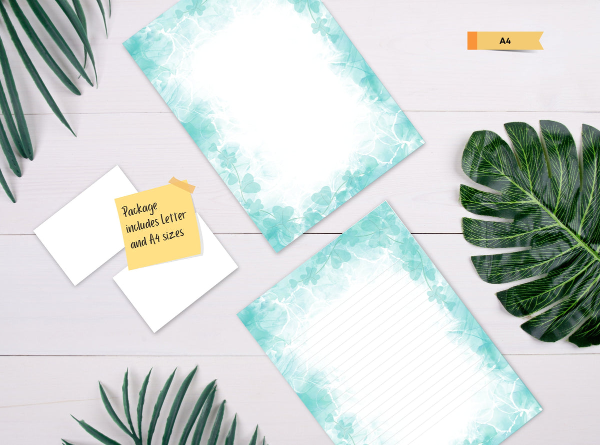 Shamrock Clover Stationery