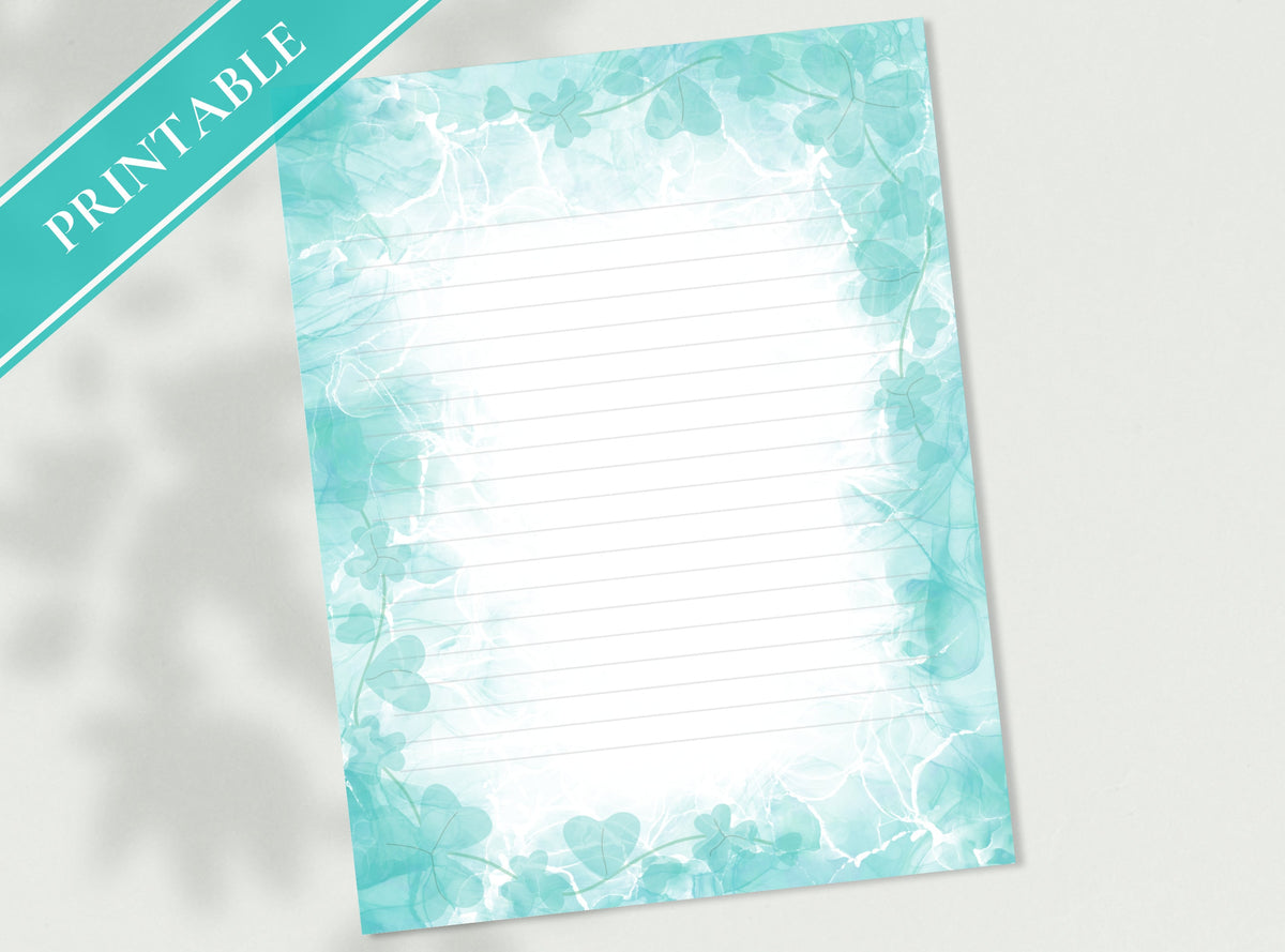 Shamrock Clover Stationery