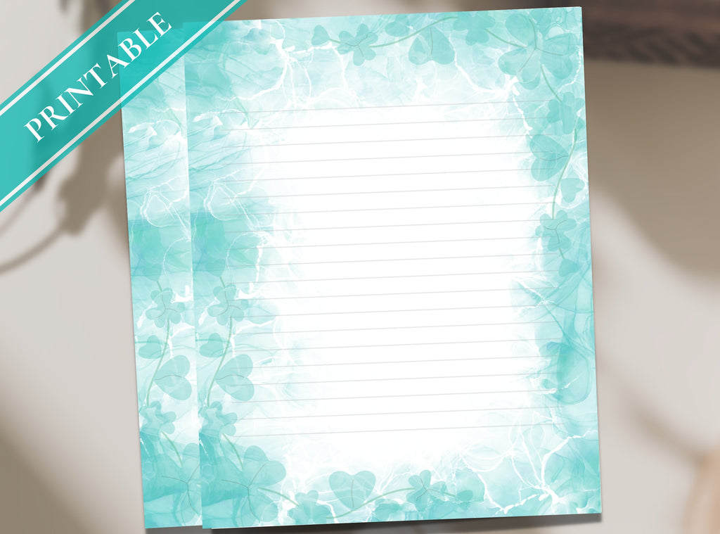 Shamrock Clover Stationery