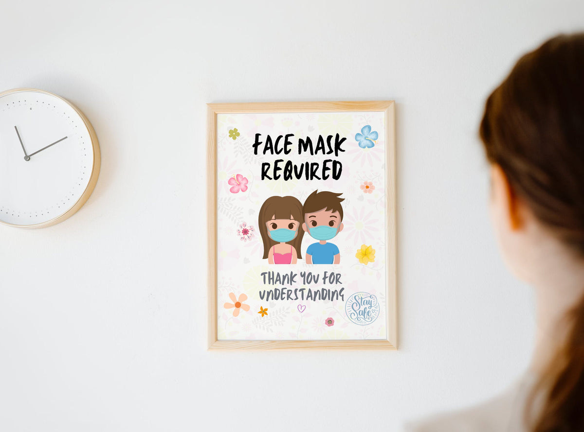 Face Mask Required Signs – Printable Set of 5