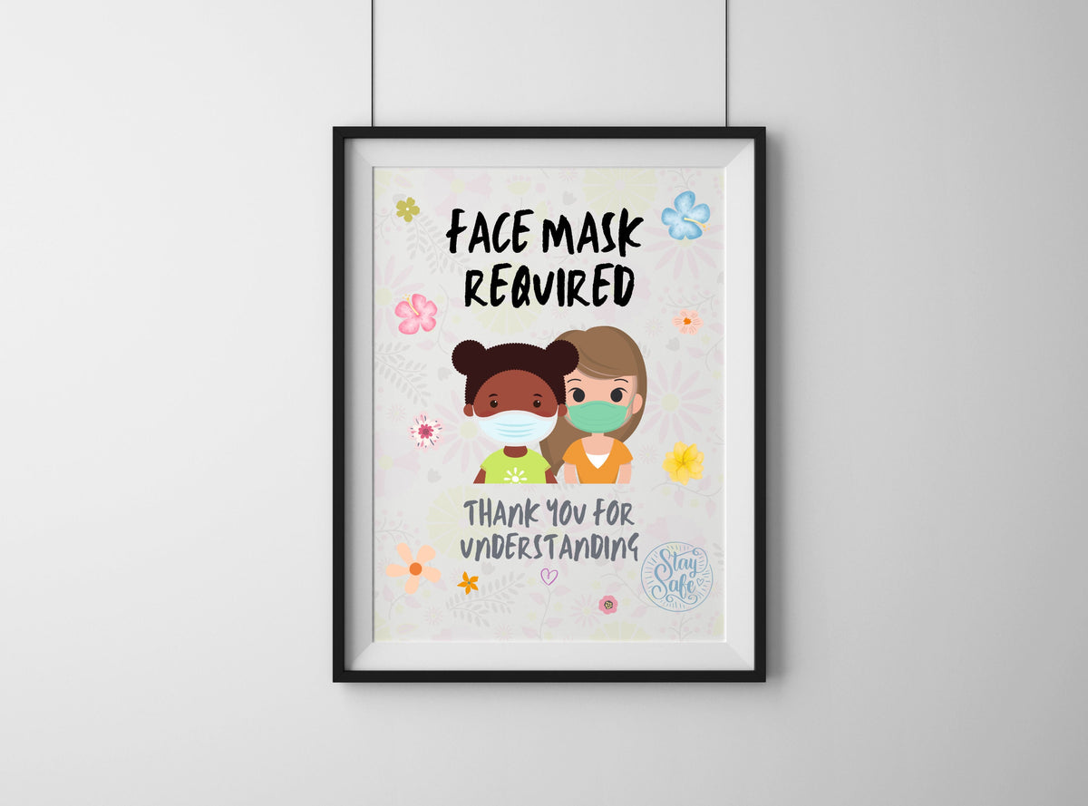 Face Mask Required Signs – Printable Set of 5
