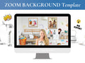 Funny Messy Kids’ Room Zoom Background Template