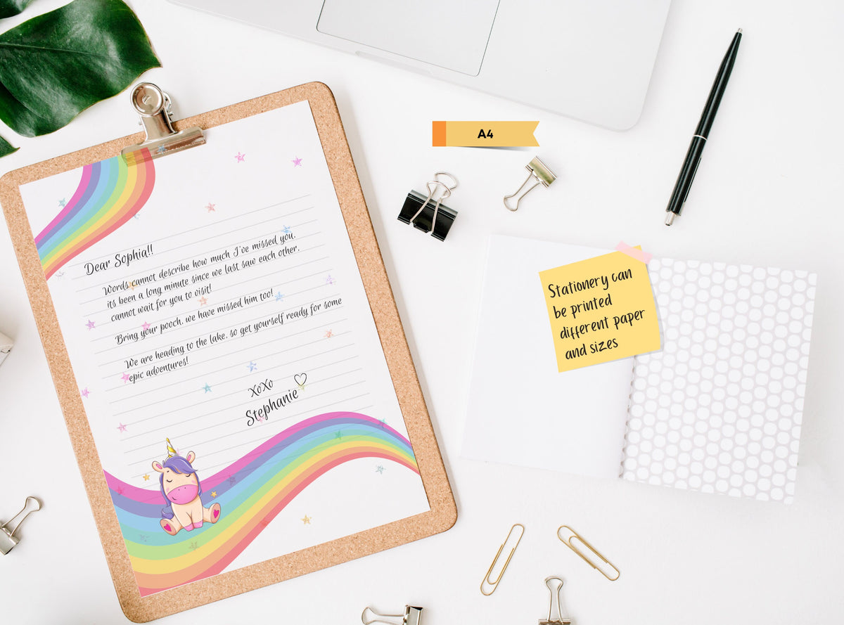 Happy Unicorn Stationery