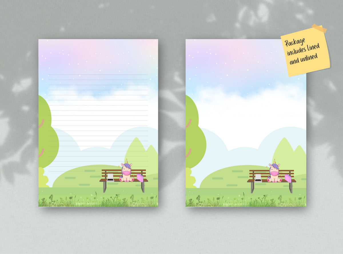 Unicorn Gump Stationery
