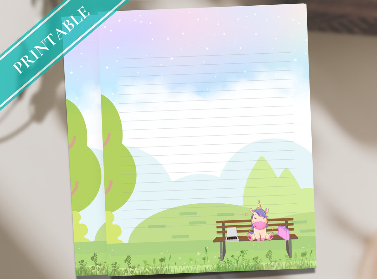 Unicorn Gump Stationery