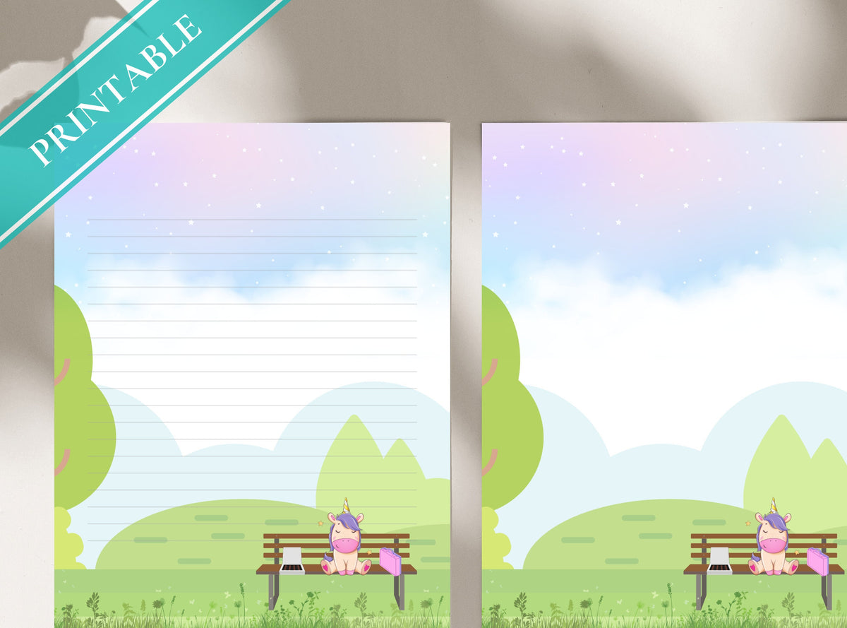 Unicorn Gump Stationery