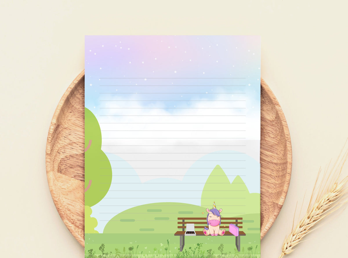 Unicorn Gump Stationery