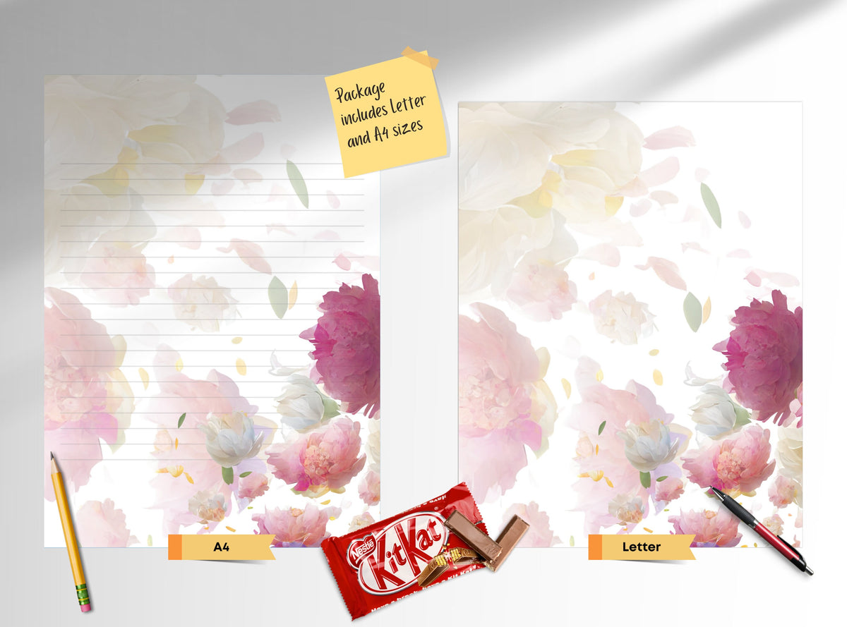 Peony Stationery