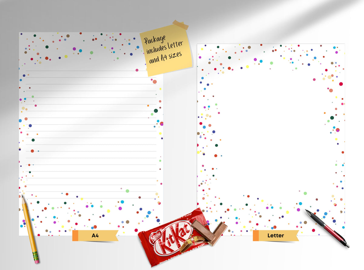 Polka Dot Stationery