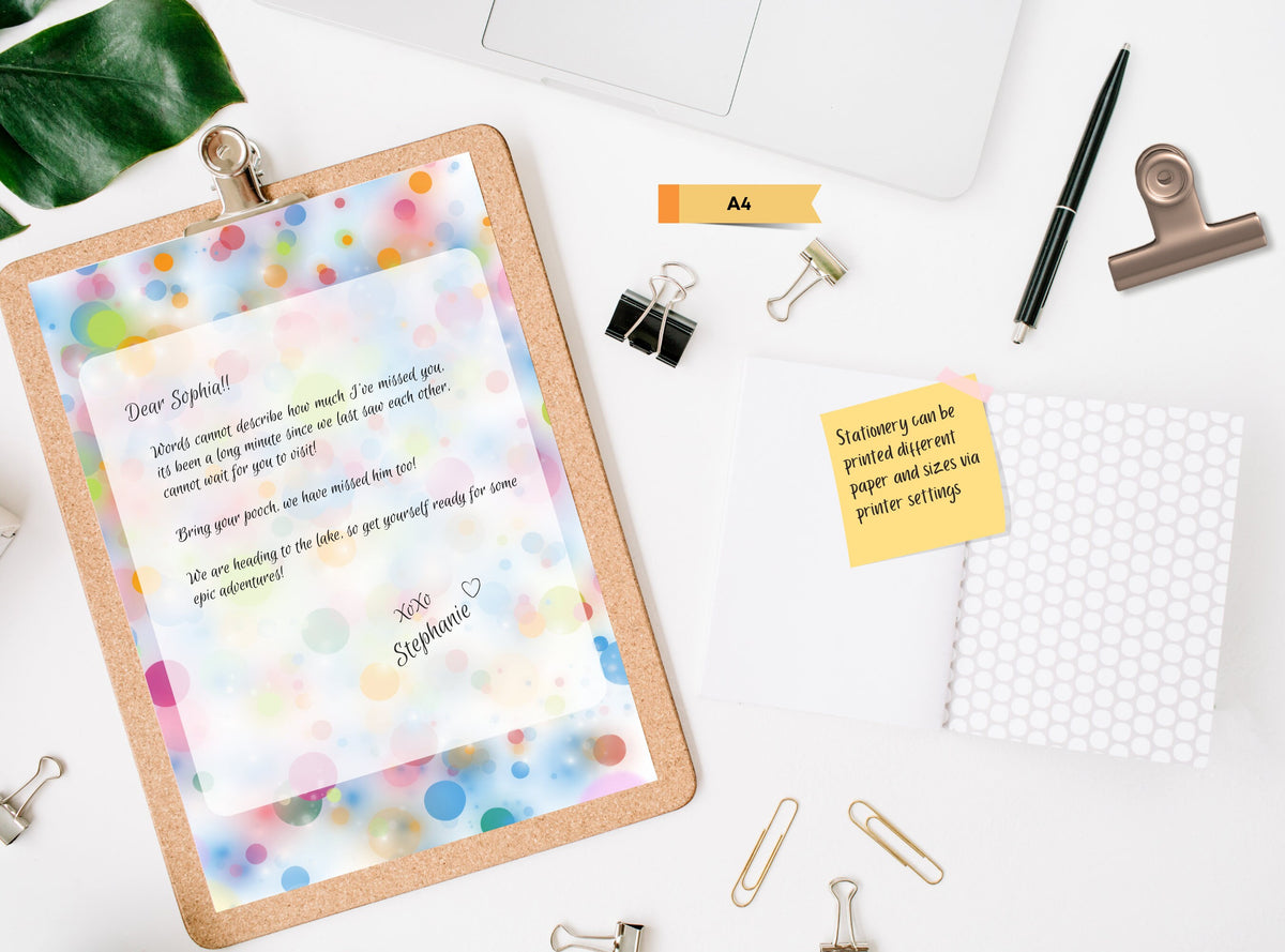 Bubbles Glow Stationery