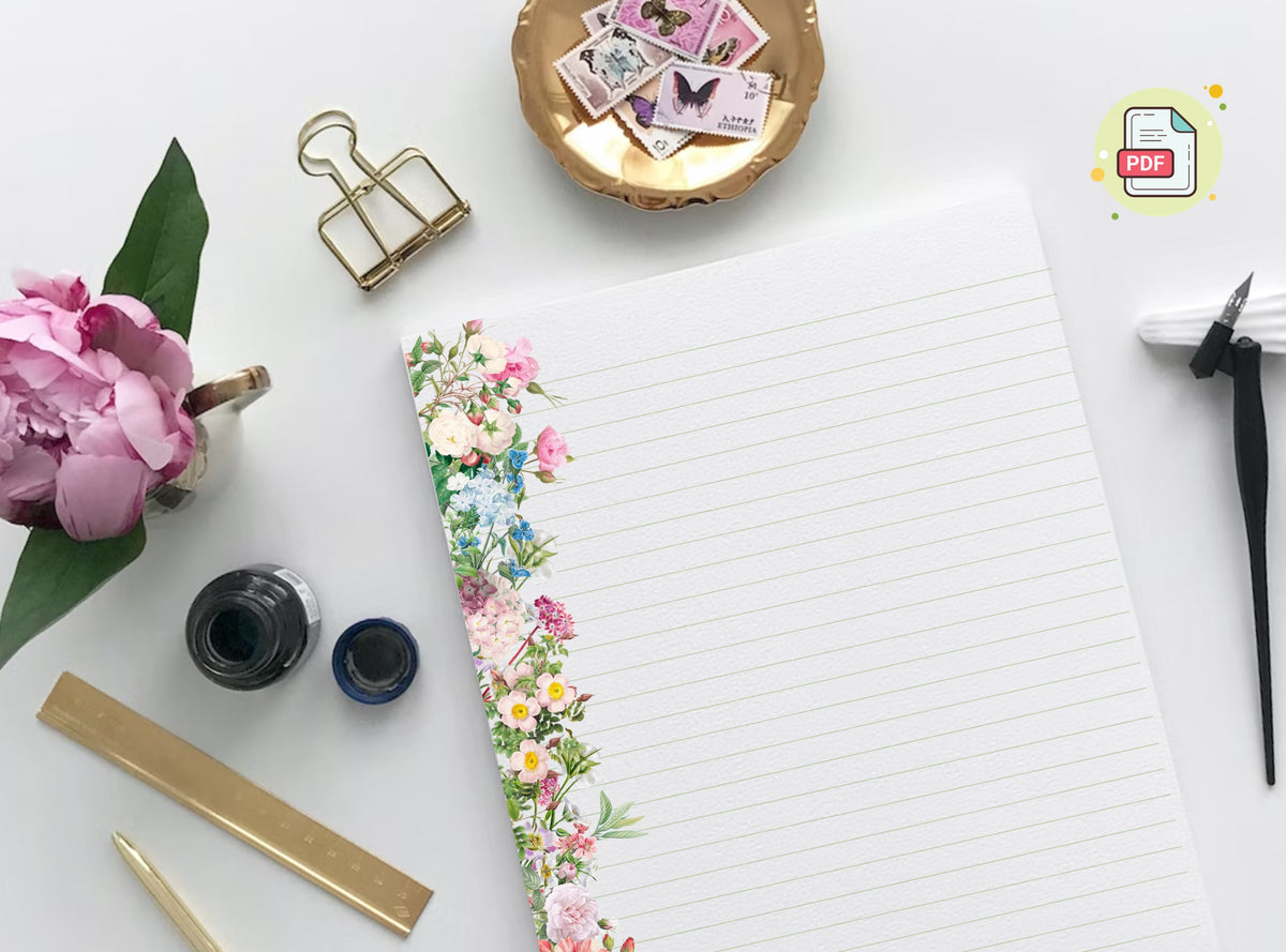 Vintage Flowers Stationery