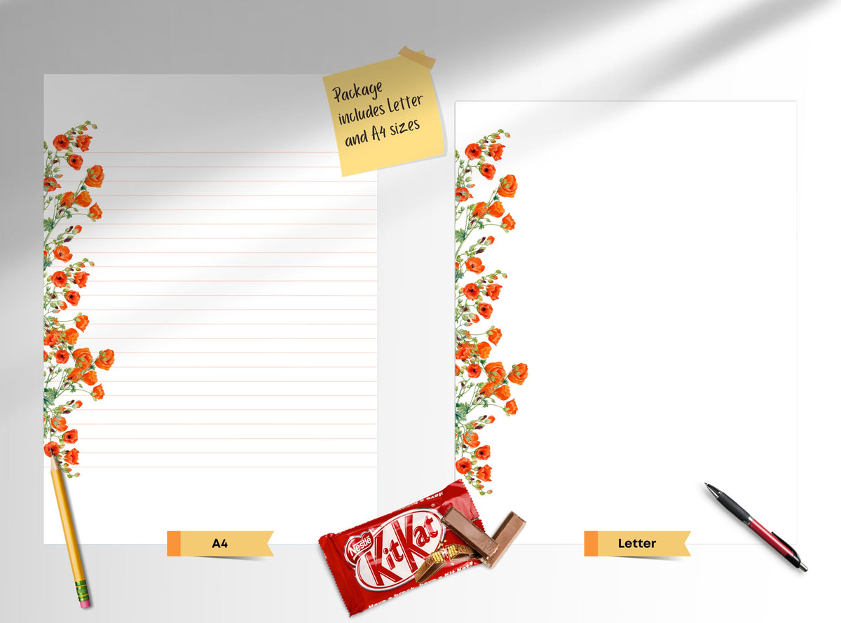 Poppies Stationery