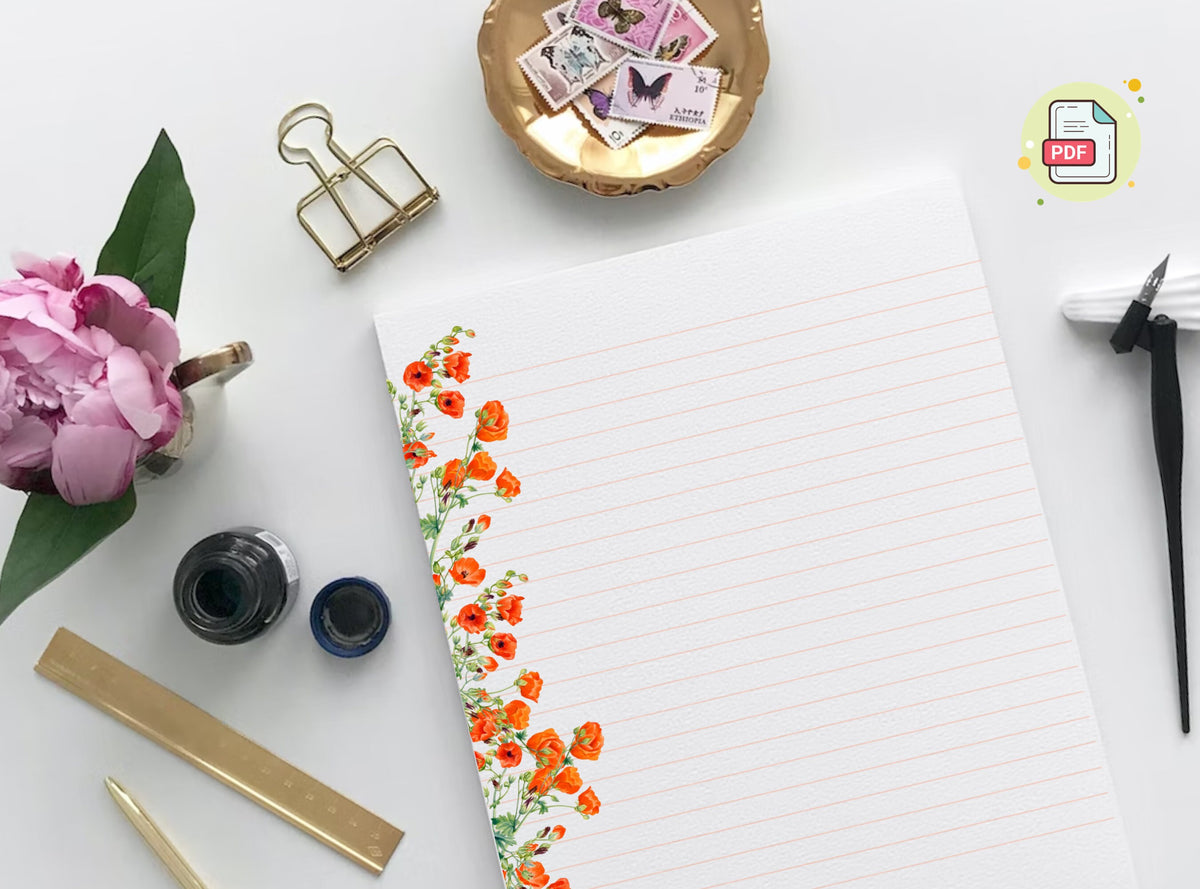 Poppies Stationery