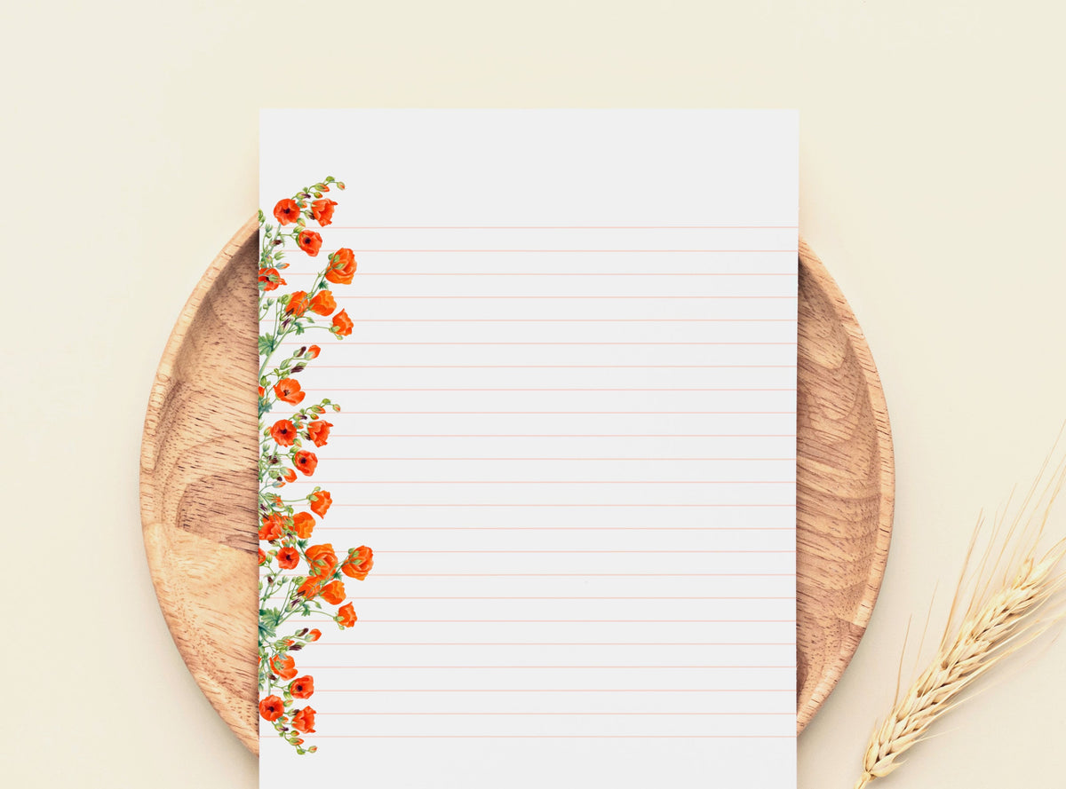 Poppies Stationery