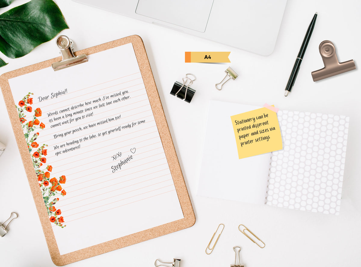 Poppies Stationery