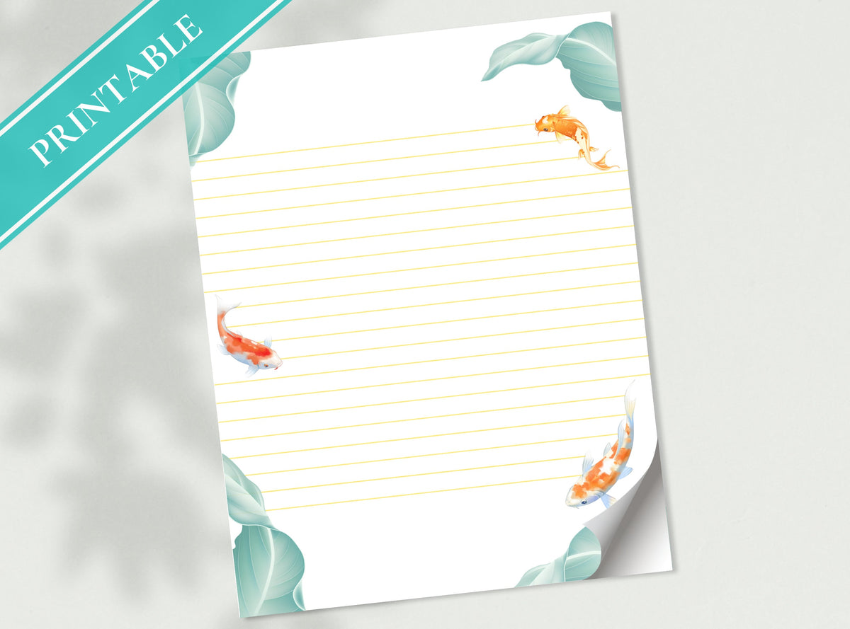 Koi Fish Stationery
