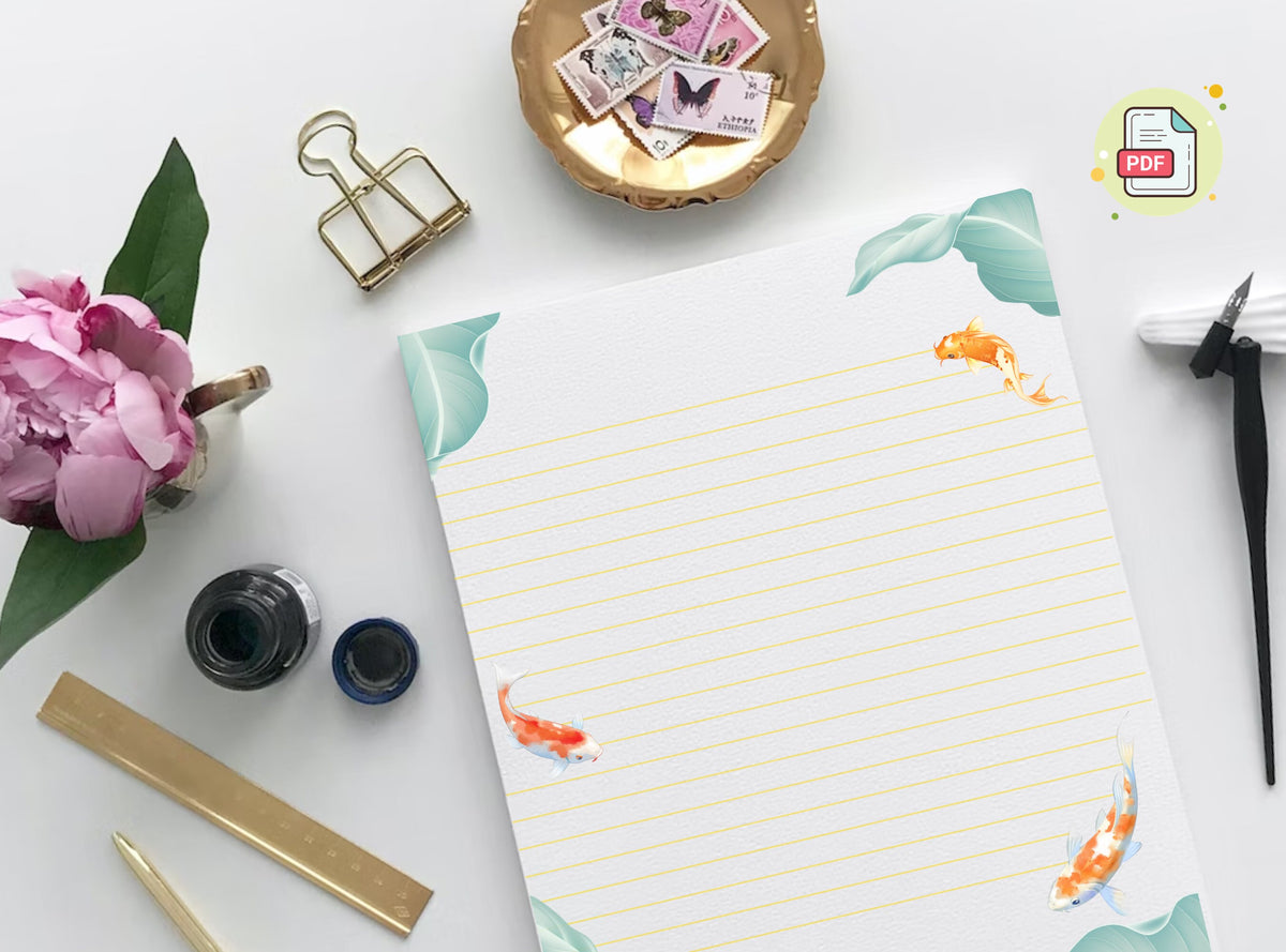 Koi Fish Stationery