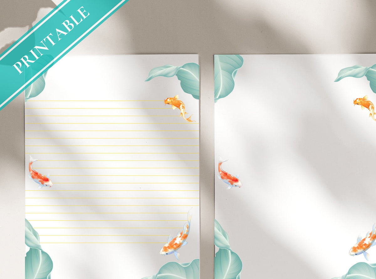 Koi Fish Stationery
