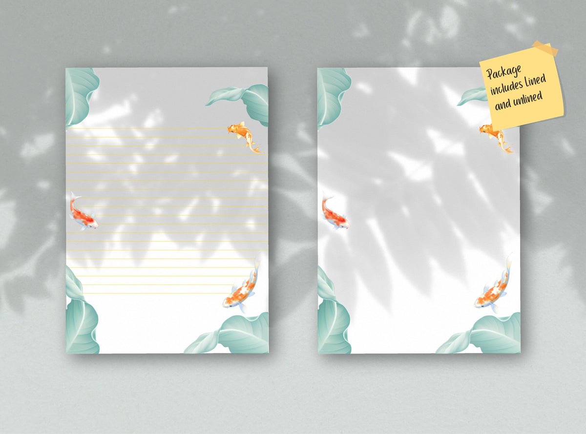Koi Fish Stationery