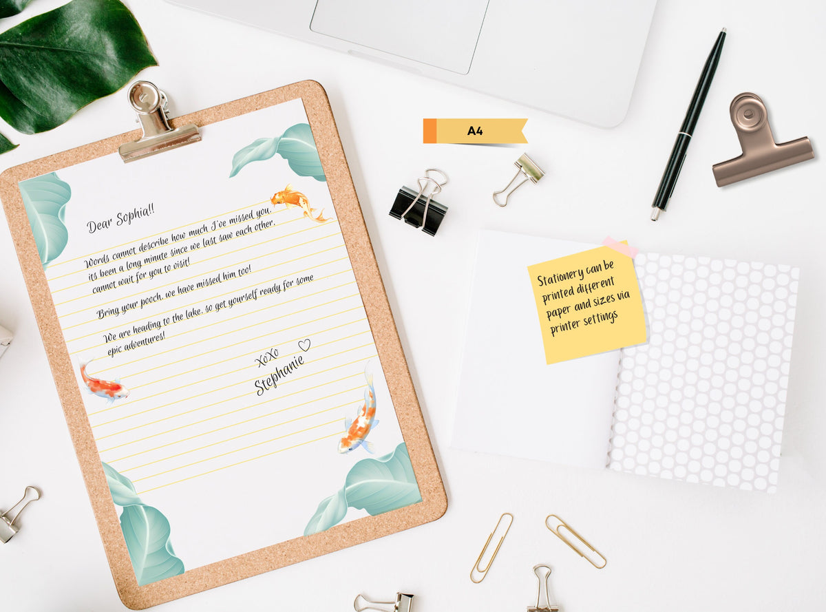 Koi Fish Stationery