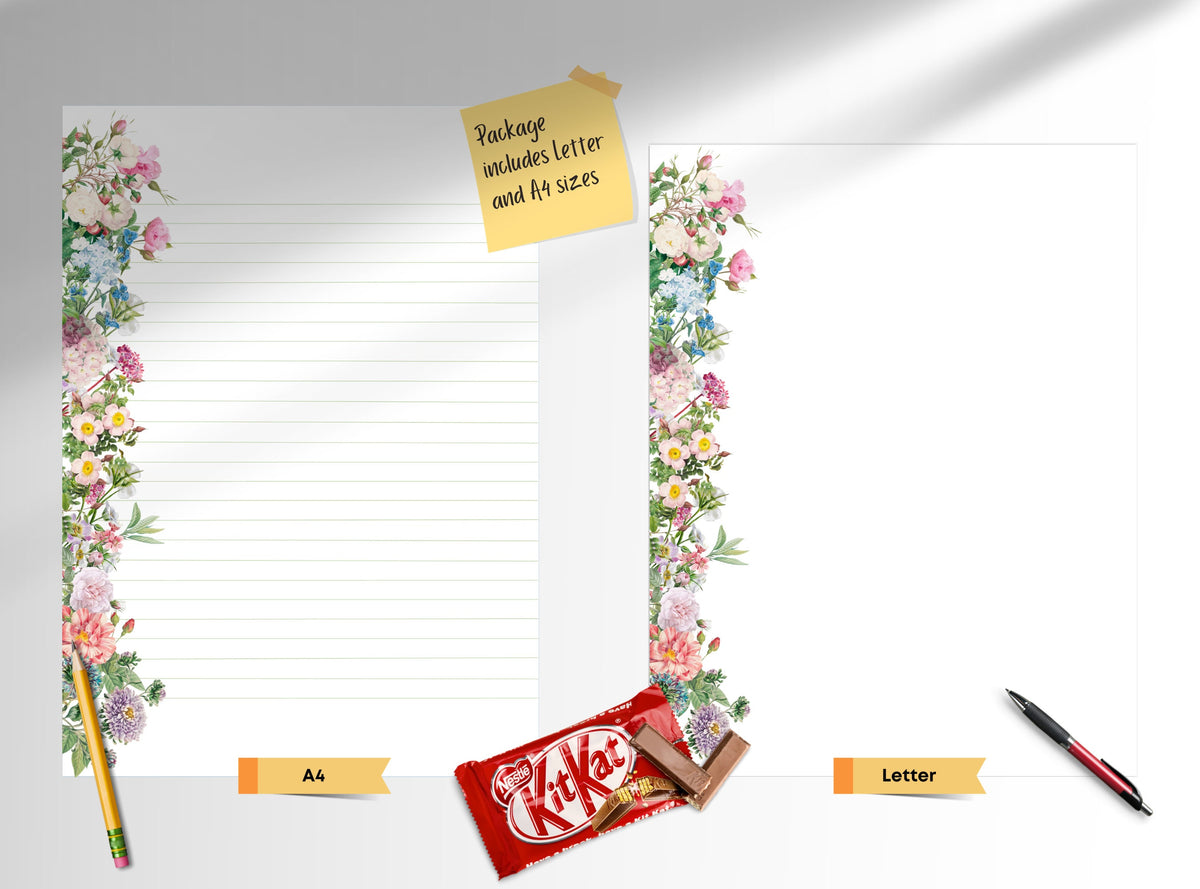 Vintage Flowers Stationery