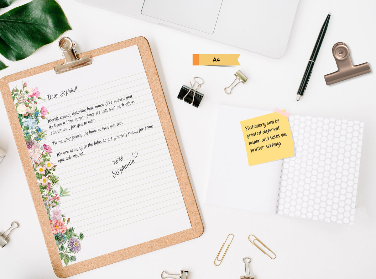 Vintage Flowers Stationery