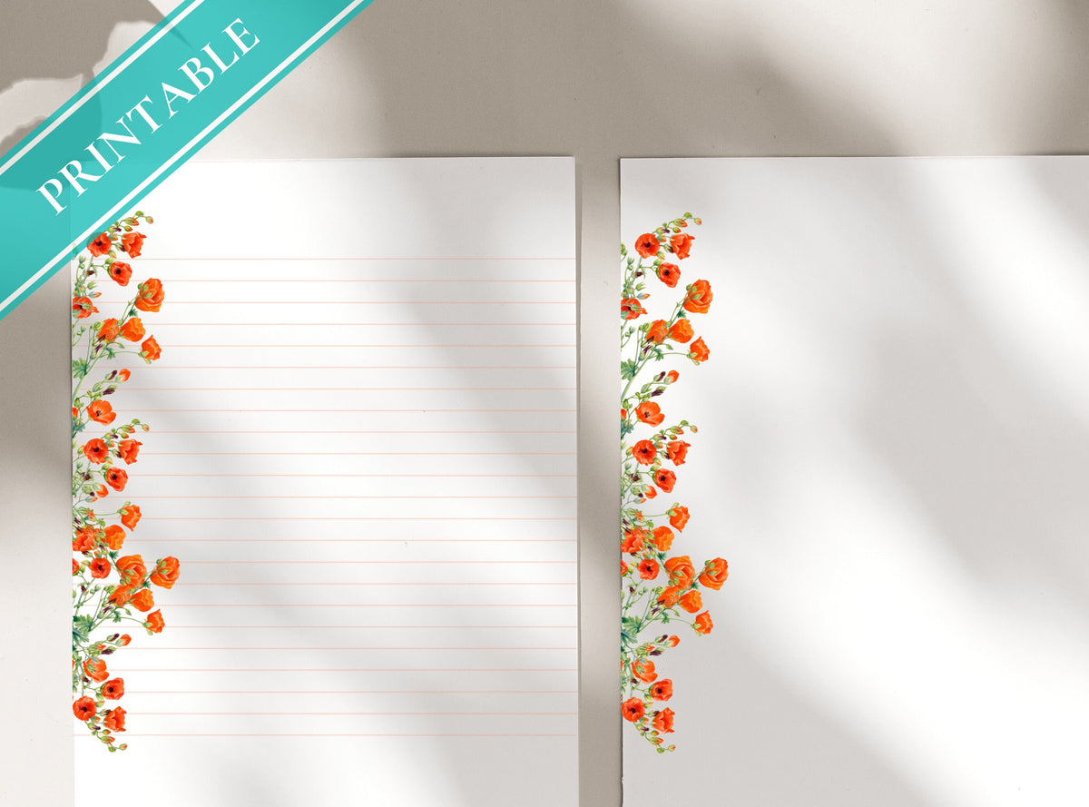 Poppies Stationery