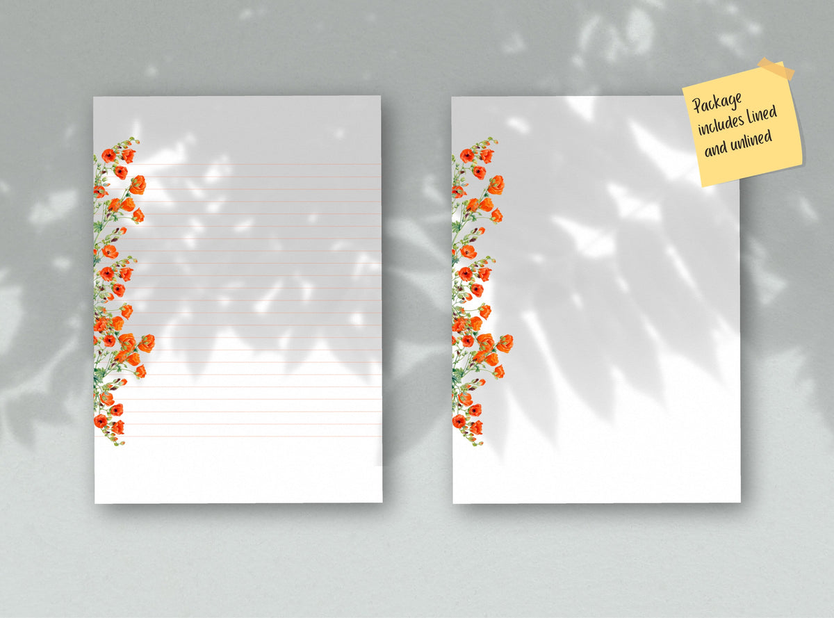 Poppies Stationery