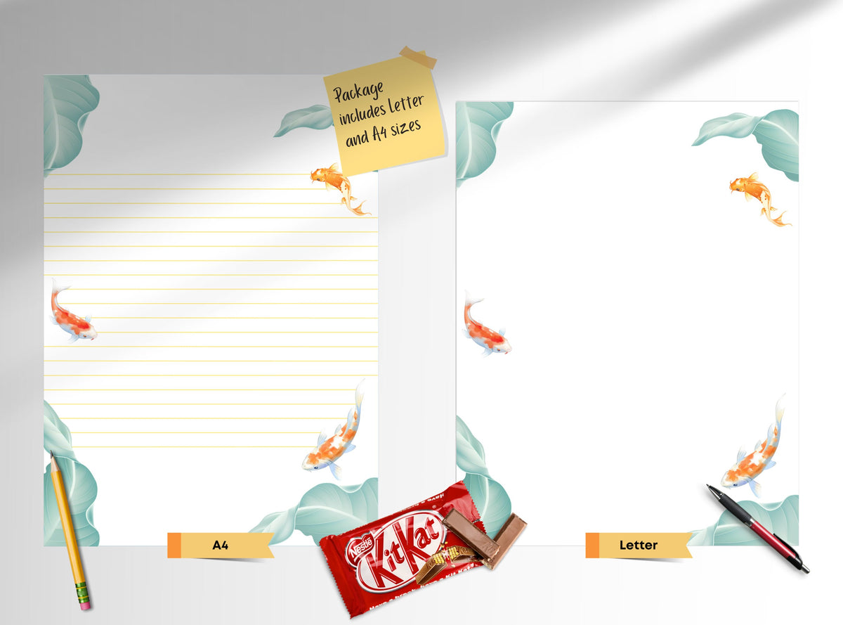 Koi Fish Stationery