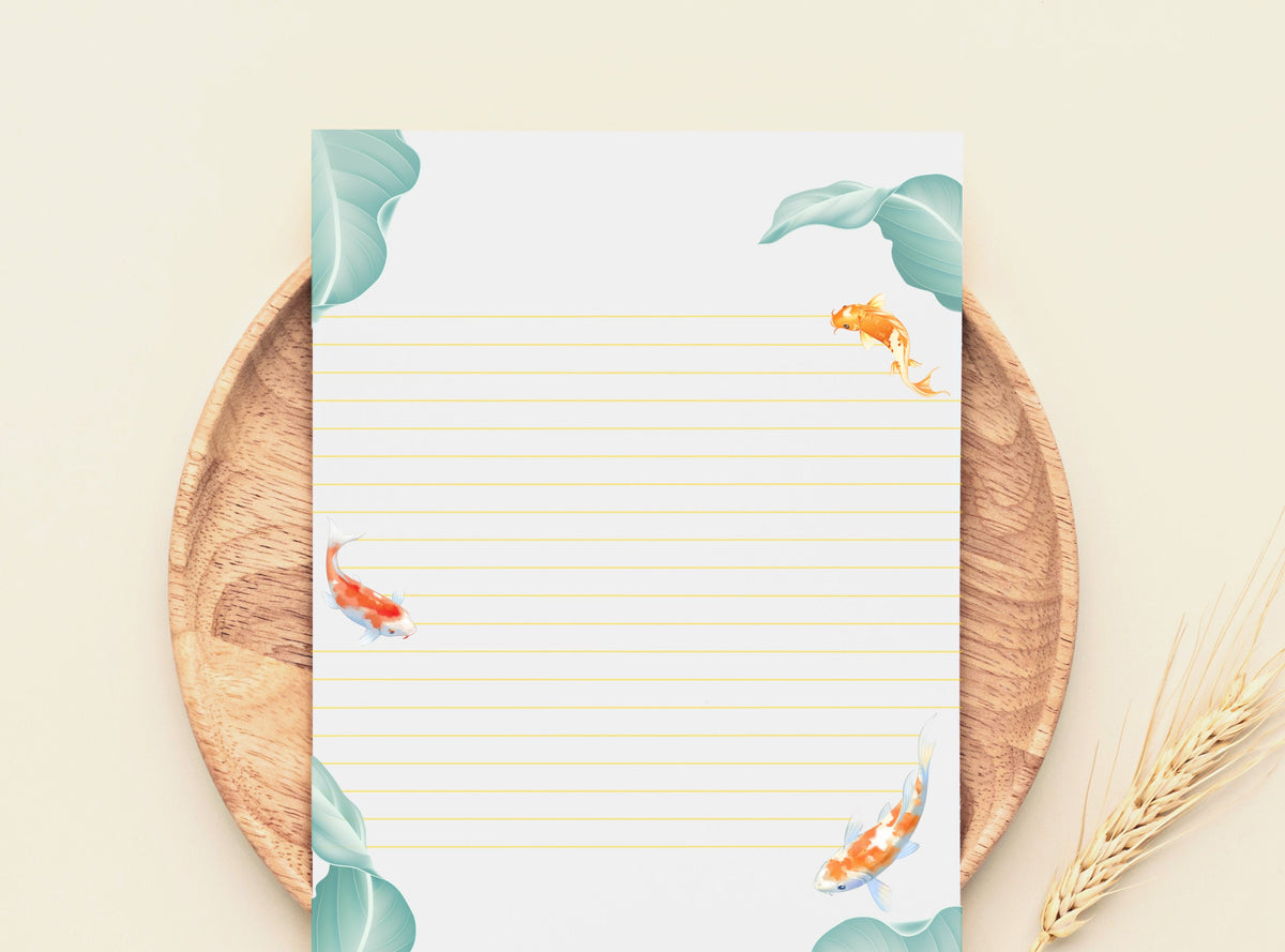 Koi Fish Stationery