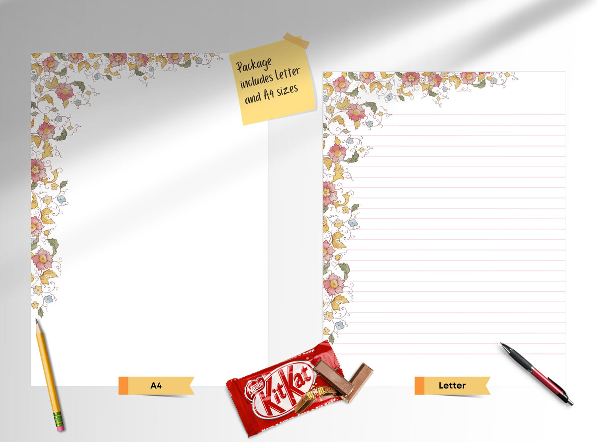 Noritake Floral Stationery