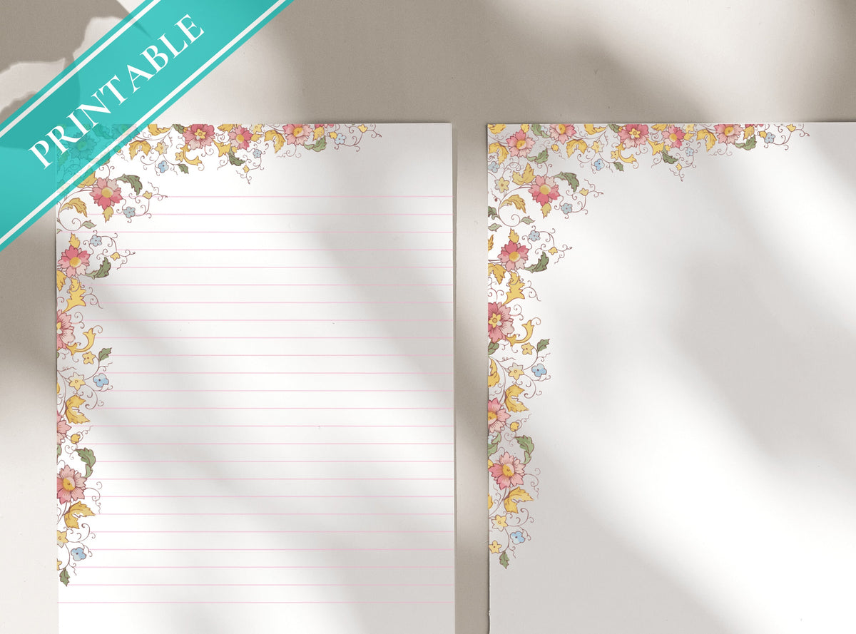 Noritake Floral Stationery