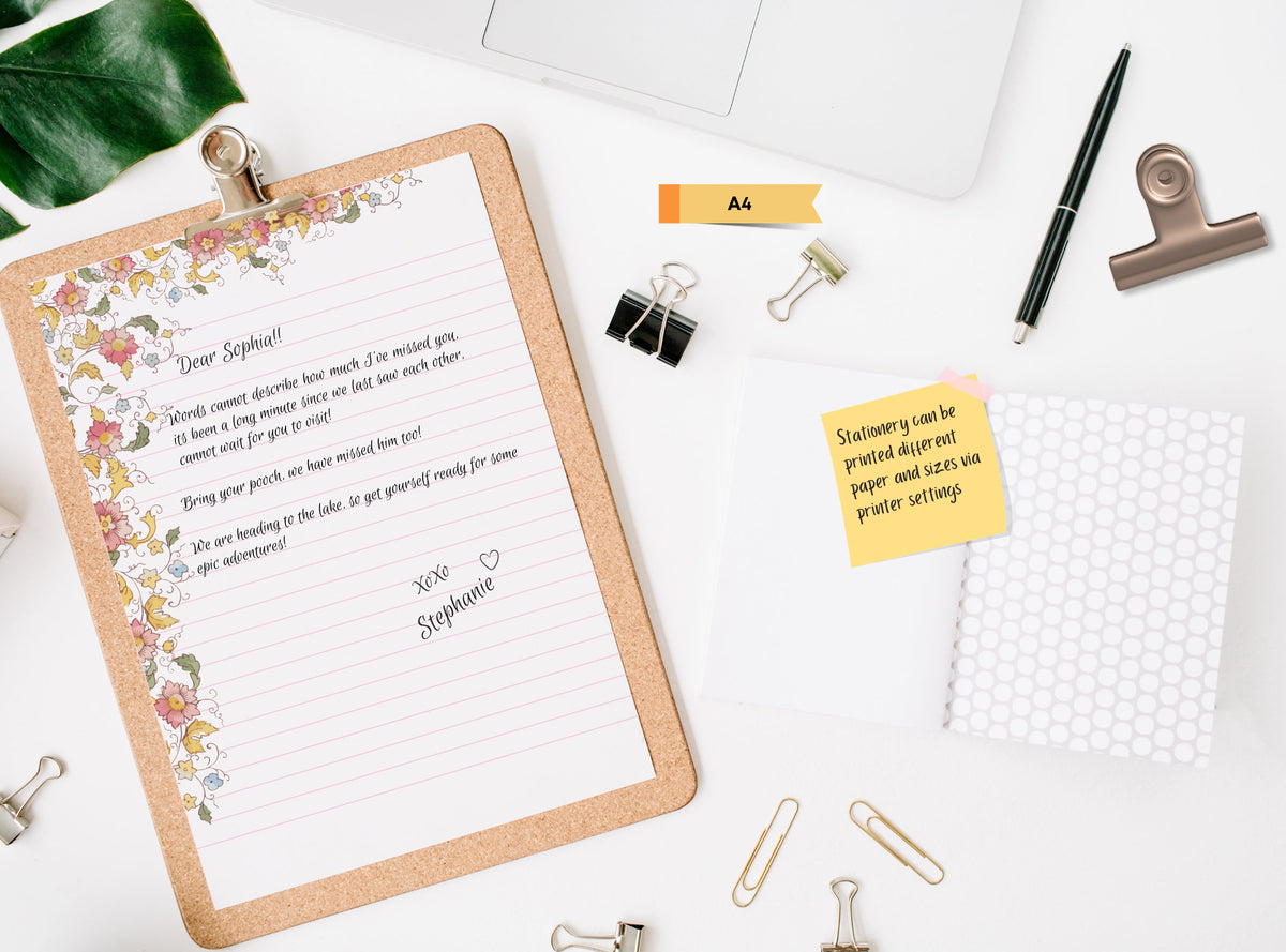 Noritake Floral Stationery