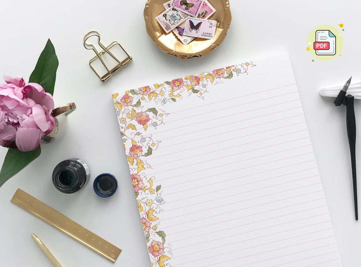 Noritake Floral Stationery