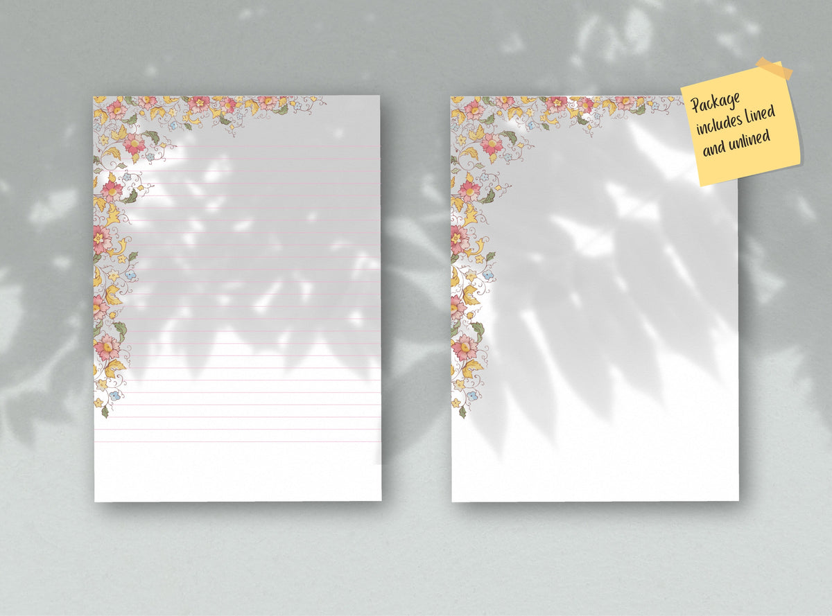 Noritake Floral Stationery