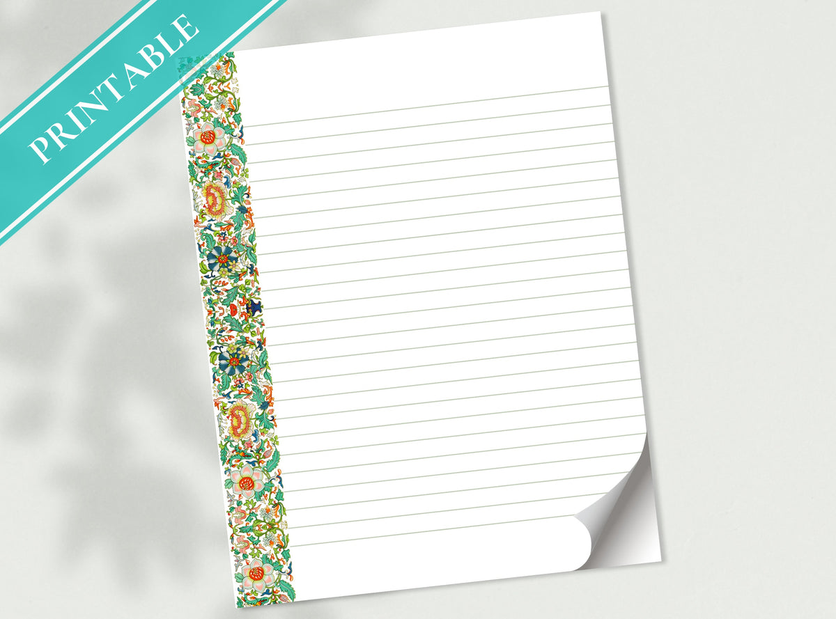 Vintage Chinese Floral Stationery